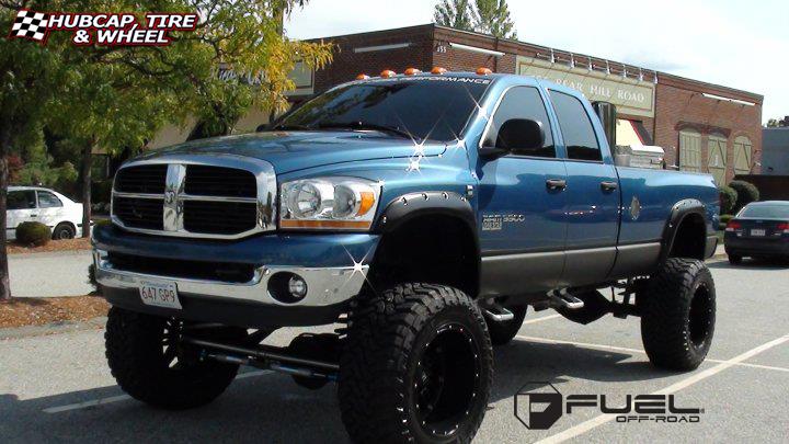 vehicle gallery/dodge ram 3500 diesel fuel hostage d531 0X0  Matte Black wheels and rims